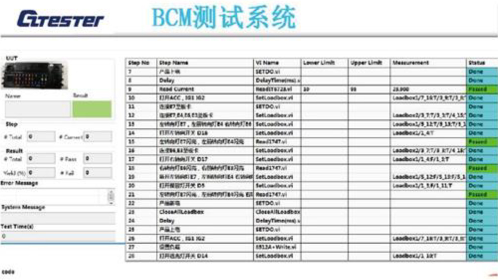 BCM 智能保險絲盒成品測試設(shè)備